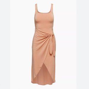 Wilfred Saturn Midi Dress - Peach/Terracotta